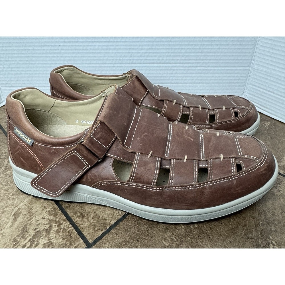 Mephisto Mens Brown Sandals,Size 12 Made in Portugal - Picture 4 of 9